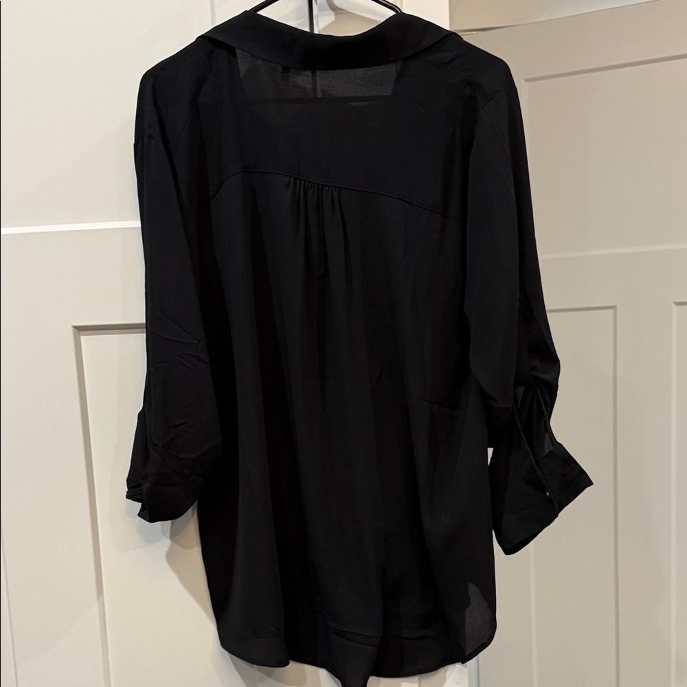 Maurices Black Button-Down Shirt - Picture 4 of 5